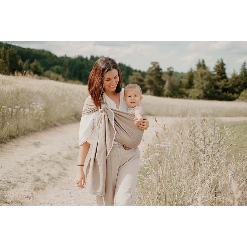 Porte-bébé NEO SLING Beige Sable NEOBULLE 4 Porte-bébé NEO SLING Beige Sable NEOBULLE – Image 2