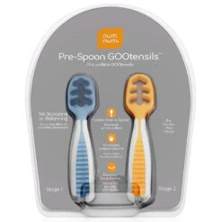 Lot De 2 Pré-cuillères Bleu Et Orange NUMNUM 10 Lot De 2 Pré-cuillères Bleu Et Orange NUMNUM -Bébés Produits Magasin t4mccdb9