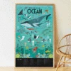 Poster Géant 59 Stickers Océan POPPIK
