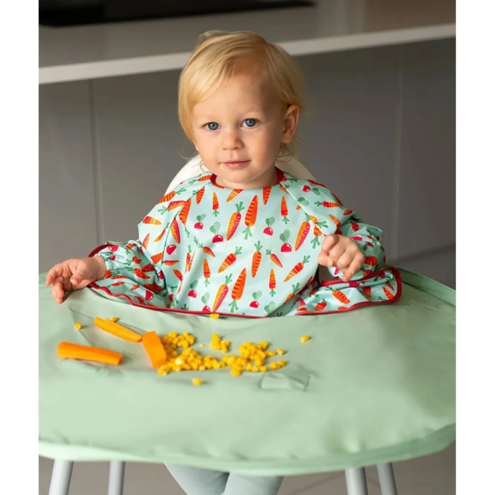 Kit Bavoir Et Plateau Transportable Sage Green TIDY TOT 6 Kit Bavoir Et Plateau Transportable Sage Green TIDY TOT – Image 4