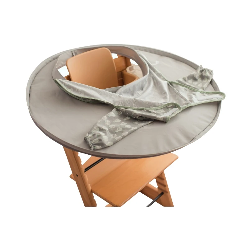 Kit Bavoir Et Plateau Transportable Dove Grey TIDY TOT 8 Kit Bavoir Et Plateau Transportable Dove Grey TIDY TOT – Image 6