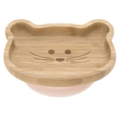 Assiette Ventousée En Bambou Souris LASSIG