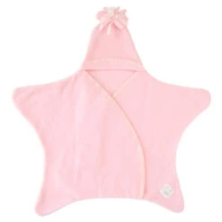 Couverture Etoile Starnug Rose Pâle TUPPENCE AND CRUMBLE