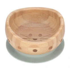 Bol Ventousé En Bambou Chat LASSIG