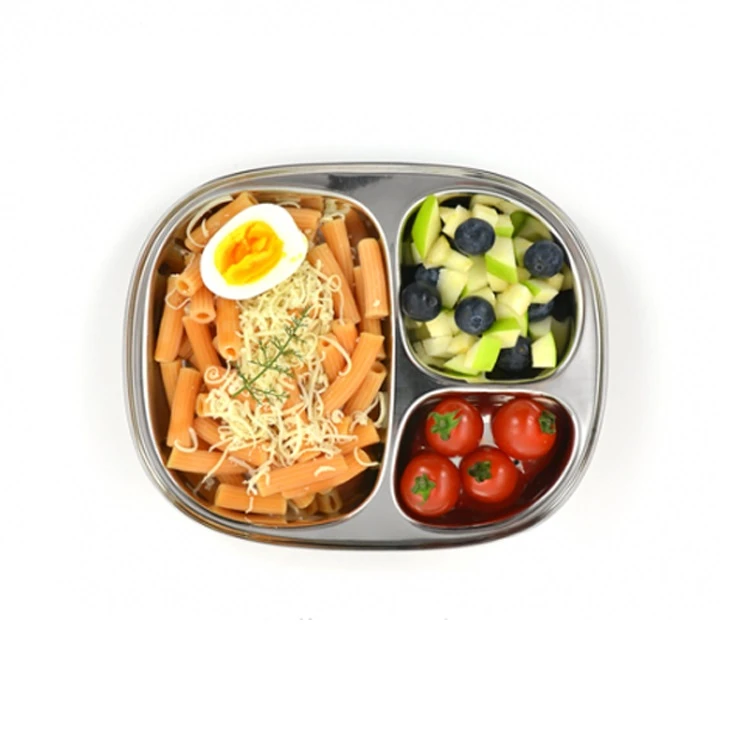 Plateau Repas Inox 3 Parties Bébé JOLI MONDE 3 Plateau Repas Inox 3 Parties Bébé JOLI MONDE