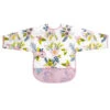Bavoir Manches Longues 2-4 Ans Pink Garden Flowers KUSHIES -Bébés Produits Magasin v1flowersbavoirsml