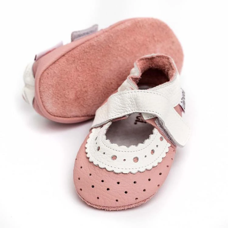 Sandales En Cuir Souple Baby Rose LILIPUTI 4 Sandales En Cuir Souple Baby Rose LILIPUTI – Image 2