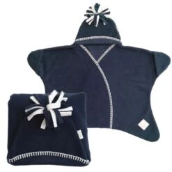 Couverture Etoile Starnug Navy TUPPENCE AND CRUMBLE -Bébés Produits Magasin v7 TUPPENCE NAVY